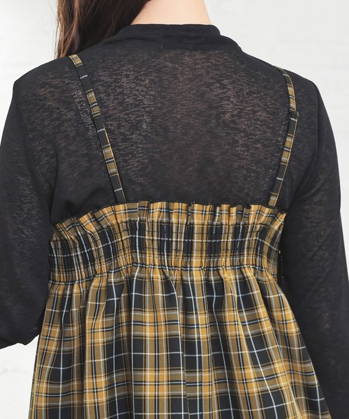 Honeys(ハニーズ)の「キャミブラウス(キャミソール・レディース・ブラック/ブラウン系その他/ブラック系その他・M/L/S)」の7枚目の写真