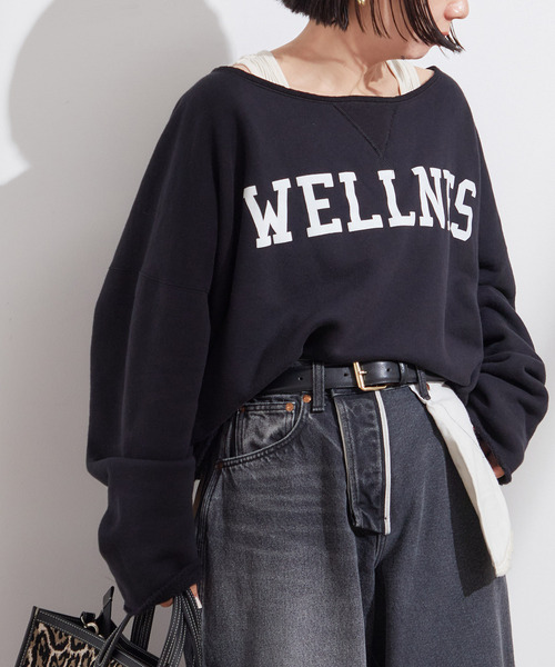 INSCRIRE（アンスクリア）の「《別注》【INSCRIRE /アンスクリア】ロゴスウェット（スウェット・レディース・チャコールグレー/ブラック・FREE）」の22枚目の写真