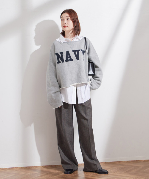 INSCRIRE（アンスクリア）の「《別注》【INSCRIRE /アンスクリア】ロゴスウェット（スウェット・レディース・チャコールグレー/ブラック・FREE）」の21枚目の写真