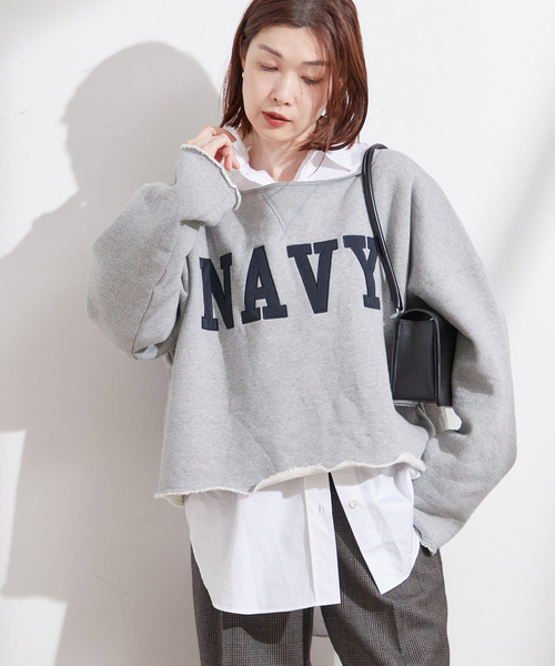 INSCRIRE（アンスクリア）の「《別注》【INSCRIRE /アンスクリア】ロゴスウェット（スウェット・レディース・チャコールグレー/ブラック・FREE）」の17枚目の写真