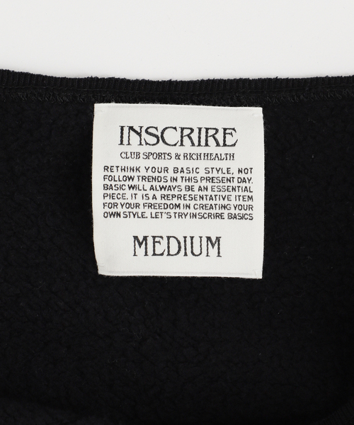 INSCRIRE（アンスクリア）の「《別注》【INSCRIRE /アンスクリア】ロゴスウェット（スウェット・レディース・チャコールグレー/ブラック・FREE）」の7枚目の写真
