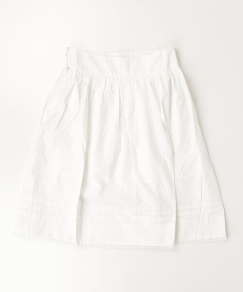 FUULLY STUDIO(フーリィーステューディオ)の「レースミディギャザースカート(スカート・レディース・ストライプ/ホワイト・FREE)」の21枚目の写真