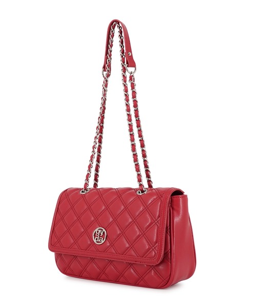GYDA（ジェイダ）の「GYDA(ジェイダ)チェーンショルダーバッグ GY-B354 ダブルキルティング（ショルダーバッグ・レディース・アイボリー/ブラック/レッド・FREE）」の18枚目の写真
