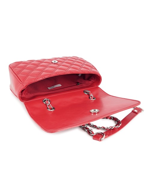 GYDA（ジェイダ）の「GYDA(ジェイダ)チェーンショルダーバッグ GY-B354 ダブルキルティング（ショルダーバッグ・レディース・アイボリー/ブラック/レッド・FREE）」の22枚目の写真