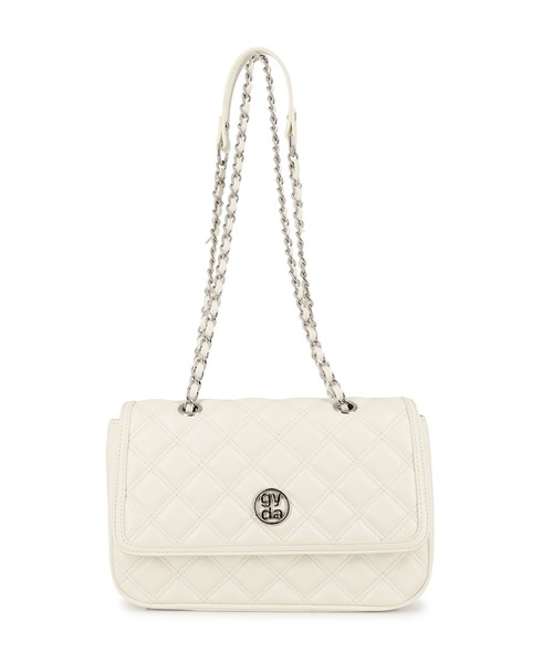 GYDA（ジェイダ）の「GYDA(ジェイダ)チェーンショルダーバッグ GY-B354 ダブルキルティング（ショルダーバッグ・レディース・アイボリー/ブラック/レッド・FREE）」の11枚目の写真