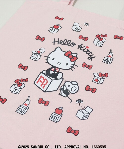 fredy emue（フレディエミュ）の「【HELLO KITTY meet FREDY emue】  ボックスプリントトートバッグ（トートバッグ・レディース・ベビーピンク/レッド・FREE）」の9枚目の写真