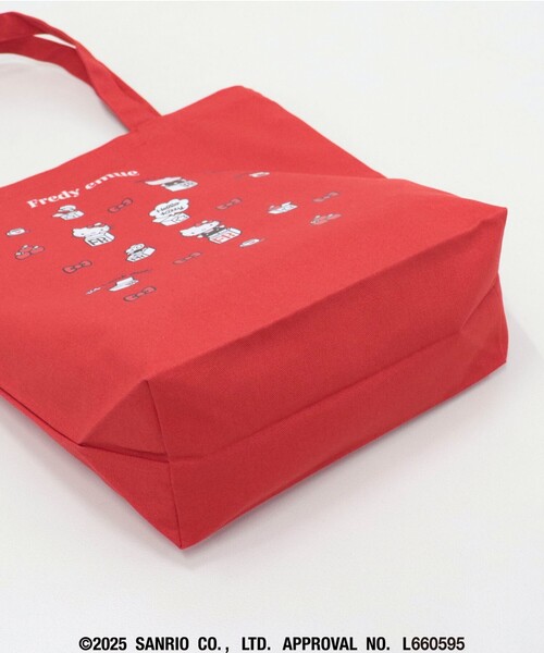 fredy emue（フレディエミュ）の「【HELLO KITTY meet FREDY emue】  ボックスプリントトートバッグ（トートバッグ・レディース・ベビーピンク/レッド・FREE）」の13枚目の写真