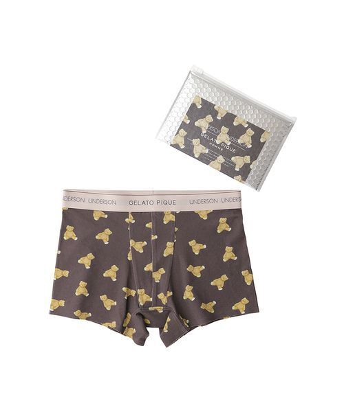 gelato pique（ジェラートピケ）の「【UNDERSON UNDERSON】【HOMME】総柄ボクサーパンツ（ボクサーパンツ・メンズ・ベージュ/ミント/ダークグレー・S/M/L）」の2枚目の写真