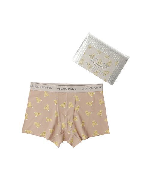 gelato pique（ジェラートピケ）の「【UNDERSON UNDERSON】【HOMME】総柄ボクサーパンツ（ボクサーパンツ・メンズ・ベージュ/ミント/ダークグレー・S/M/L）」の3枚目の写真