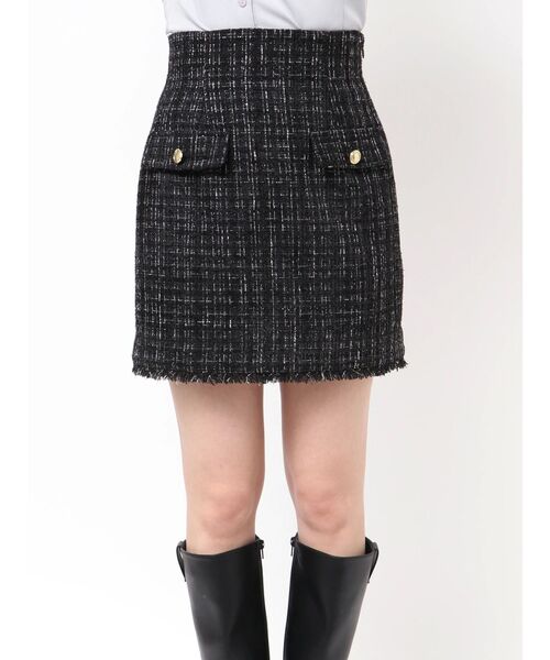 dazzlin（ダズリン）の「ポケットミニスカート/ツイード（スカート・レディース・ピンク/アイボリー/ブラック・SMALL/MEDIUM）」の14枚目の写真