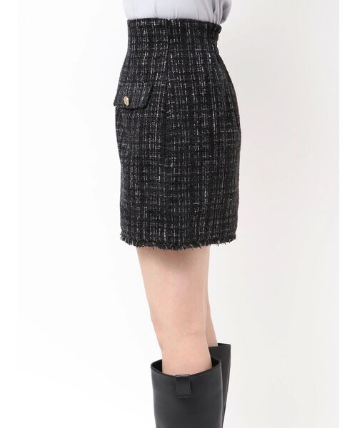 dazzlin（ダズリン）の「ポケットミニスカート/ツイード（スカート・レディース・ピンク/アイボリー/ブラック・SMALL/MEDIUM）」の15枚目の写真