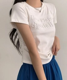 エンボスロゴ コンパクトTシャツ
