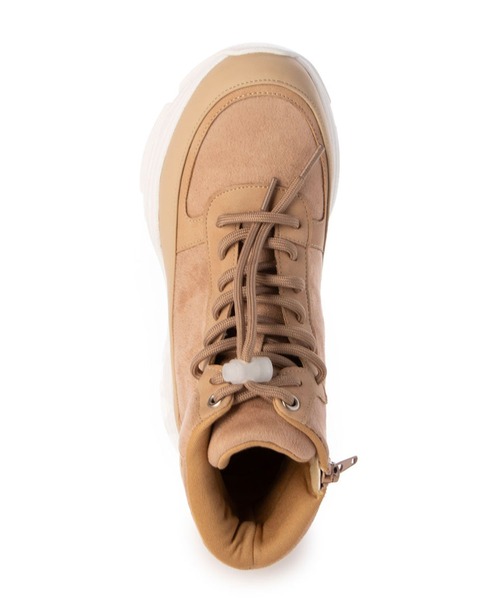 enchanted(エンチャンテッド)の「撥水レースアップサイドジップスニーカーブーツ(ブーツ・レディース・ベージュ/ピンクベージュ/グレイッシュベージュ/ブラック・24/23.5/23/22.5/25/24.5)」の10枚目の写真