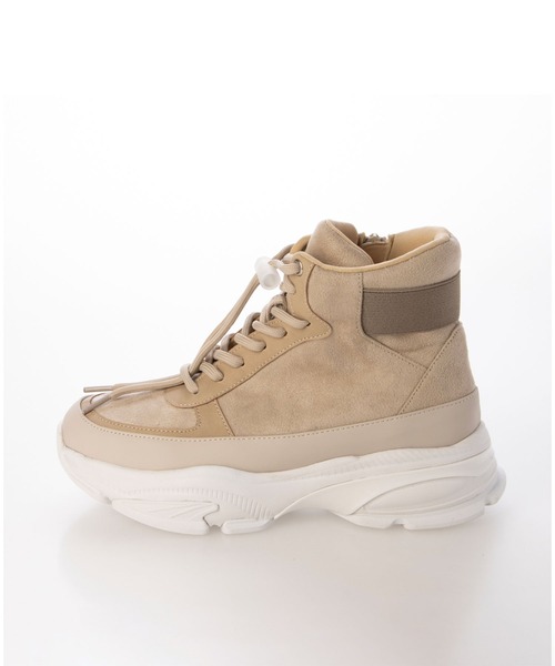 enchanted(エンチャンテッド)の「撥水レースアップサイドジップスニーカーブーツ(ブーツ・レディース・ベージュ/ピンクベージュ/グレイッシュベージュ/ブラック・24/23.5/23/22.5/25/24.5)」の22枚目の写真
