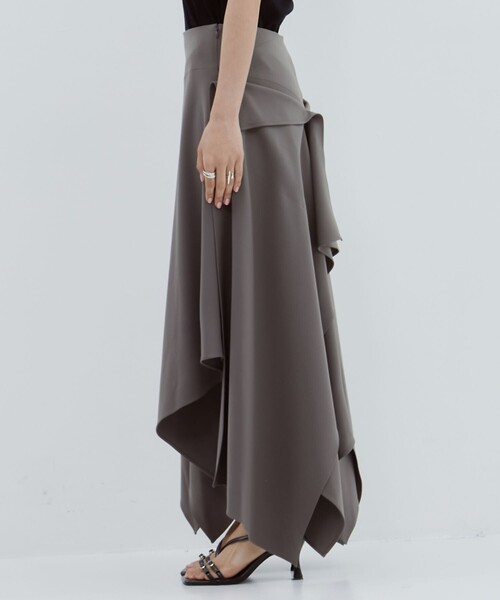 YOHEI OHNO（ヨウヘイオオノ）の「【YOHEI OHNO/ヨウヘイオオノ】《STUDIOUS別注》Our Basic Skirt（スカート・レディース・ブラック/グレー・36/38）」の11枚目の写真