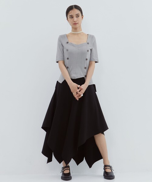 【新品】yohei ohnoスカート YOHEI OHNO/ヨウヘイオオノ】Our Basic Flare Skirt (B)/変形