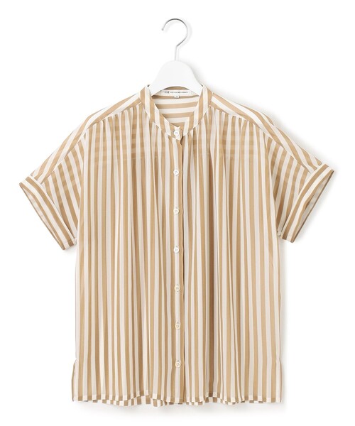 【WEB＆一部店舗限定/洗える】ストライププリント シフォン ブラウス WEB&一部店舗限定/洗える】ストライププリント シフォン
