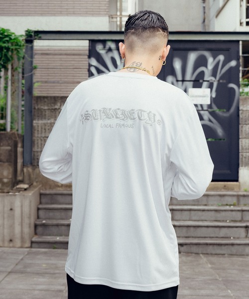 SBCY Sport（エスビーシーワイスポーツ）の「Dry reflective tee L/S（Tシャツ/カットソー・メンズ・ホワイト/ブラック・SMALL/MEDIUM/LARGE/X-LARGE/XX-LARGE）」の7枚目の写真
