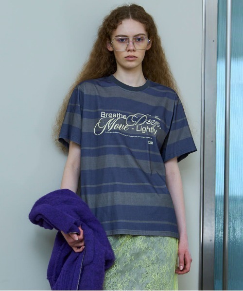 tシャツ 「25AW PRE-ORDER」Breathe Border T-shirt/BreatheボーダーTシャツ「MAISON SPECIAL/ 25AW PRE-ORDER】Breathe Border T-shirt/BreatheボーダーT