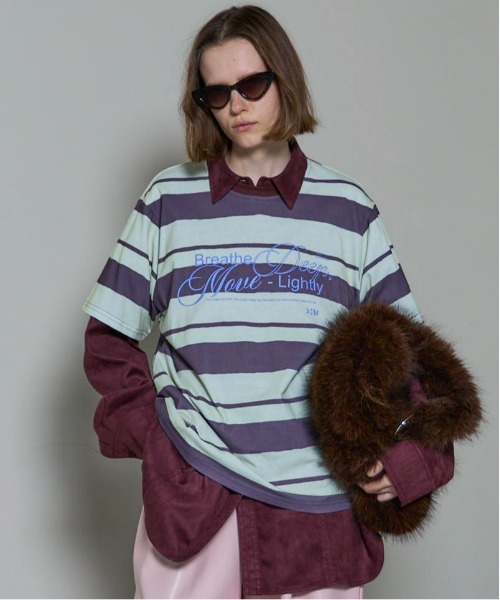 tシャツ 「25AW PRE-ORDER」Breathe Border T-shirt/BreatheボーダーTシャツ「MAISON SPECIAL/ 25AW PRE-ORDER】Breathe Border T-shirt/BreatheボーダーT
