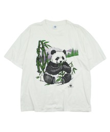 VINTAGE | 【USED】80’s ALTEX “Panda” アニマル Tシャツ USA製(Tシャツ/カットソー)