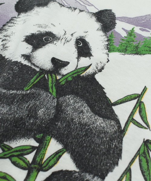 VINTAGE（ヴィンテージ）の「【USED】80’s ALTEX “Panda” アニマル Tシャツ USA製（Tシャツ/カットソー・メンズ・ホワイト・LARGE）」の3枚目の写真