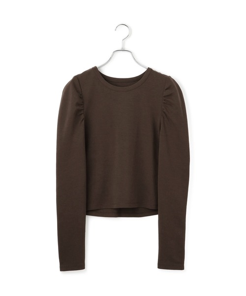 ADAM ET ROPE'（アダムエロペ）の「【WEB限定】バックペプラムカットソー（Tシャツ/カットソー・レディース・ブラック/キナリ/ダークブラウン・FREE）」の17枚目の写真