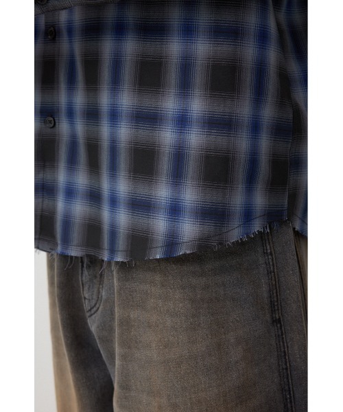 AZUL by moussy（アズールバイマウジー）の「C/Tライトオンブレーチェックシャツ（シャツ/ブラウス・メンズ・ブルー系その他/ブラック系その他・LARGE/MEDIUM）」の22枚目の写真