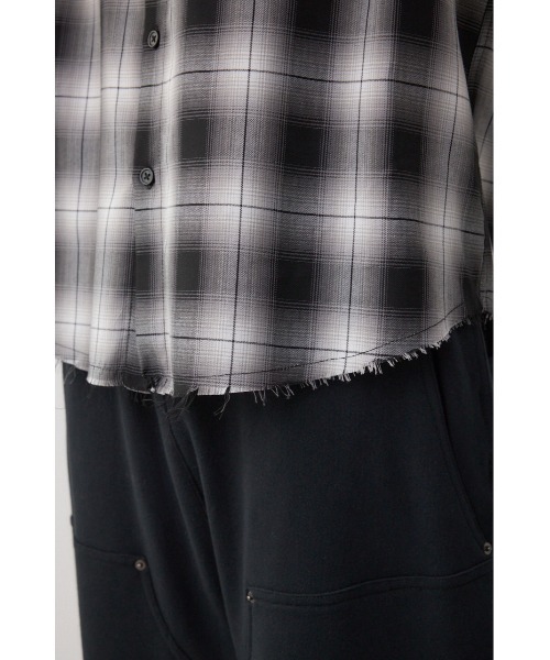 AZUL by moussy（アズールバイマウジー）の「C/Tライトオンブレーチェックシャツ（シャツ/ブラウス・メンズ・ブルー系その他/ブラック系その他・LARGE/MEDIUM）」の12枚目の写真