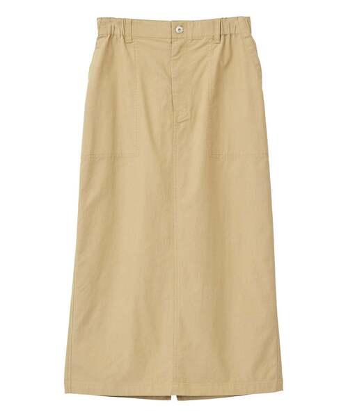 MELROSE claire（メルローズ クレール）の「【テンセルストレッチツイルベイカースカート】（スカート・レディース・ダークネイビー/カーキ/ベージュ・3/2）」の15枚目の写真