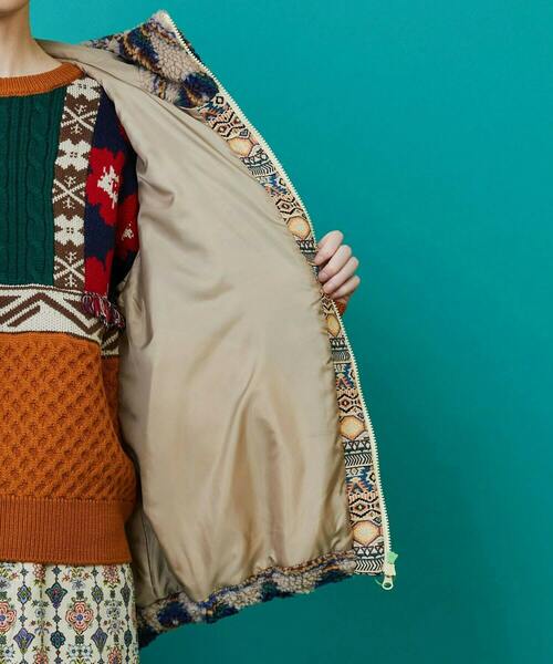 FRAPBOIS（フラボア）の「ボアクロア ブルゾン（ブルゾン・レディース・ブラック/ベージュ・1/0）」の7枚目の写真