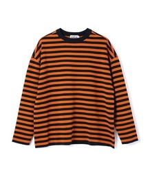 CALEE(L[)NARROW PITCH BORDER BASQUE KNIT SW(jbg/Z[^[)