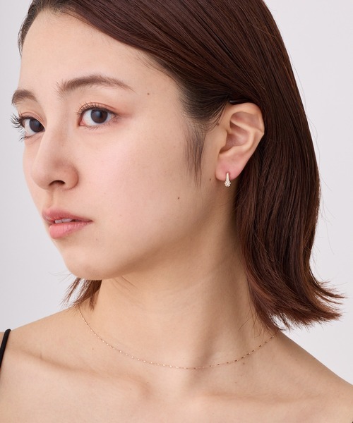 CALIN STANDARD(カリンスタンダード)の「◆金属アレルギー対応◆◆made in japan◆【高品質ポスト】ビジュードロップ ジルコニアセラミックポストピアス(ピアス(両耳用)・レディース・シルバー/ゴールド/ピンクゴールド・FREE)」の5枚目の写真