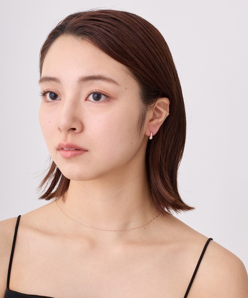 CALIN STANDARD(カリンスタンダード)の「◆金属アレルギー対応◆◆made in japan◆【高品質ポスト】ビジュードロップ ジルコニアセラミックポストピアス(ピアス(両耳用)・レディース・シルバー/ゴールド/ピンクゴールド・FREE)」の7枚目の写真