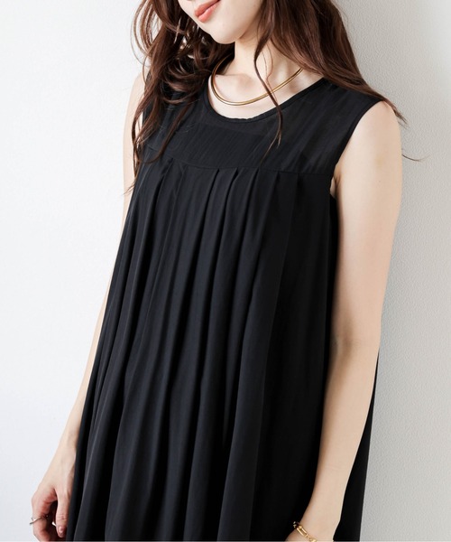 セール】ドッキングノースリーブワンピース（ワンピース）｜AMELY