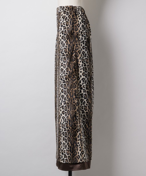 Furry leopard skirt / ファーリーレオパードスカート（スカート