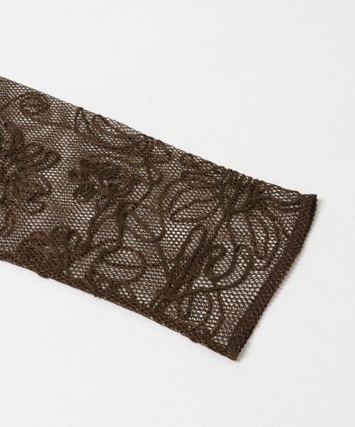 SENSE OF PLACE by URBAN RESEARCH（センスオブプレイスバイアーバンリサーチ）の「コードシシュウメッシュトップ（Tシャツ/カットソー・レディース・ブラウン/ブラック/アイボリー・ONE）」の15枚目の写真