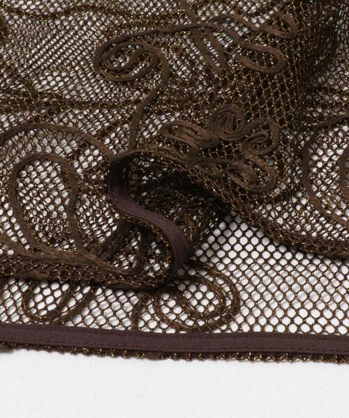 SENSE OF PLACE by URBAN RESEARCH（センスオブプレイスバイアーバンリサーチ）の「コードシシュウメッシュトップ（Tシャツ/カットソー・レディース・ブラウン/ブラック/アイボリー・ONE）」の17枚目の写真