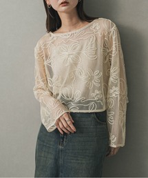 SENSE OF PLACE by URBAN RESEARCH | コードシシュウメッシュトップ(Tシャツ/カットソー)