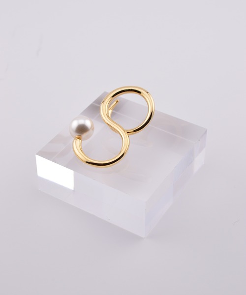 BROTHERHOOD（ブラザーフッド）の「【earyear】Wave Pearl Design Double Finger Ring（リング・レディース・シルバー/ゴールド・FREE）」の8枚目の写真