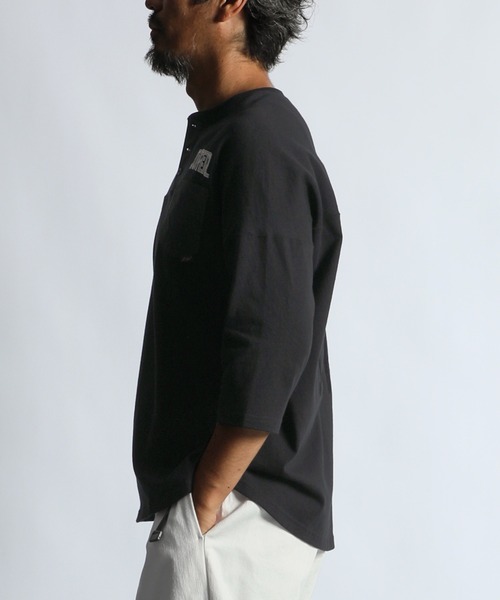 3QUARTER ARCHIVE HENLEY TEE：7分袖 ヘンリーネック アーカイブT