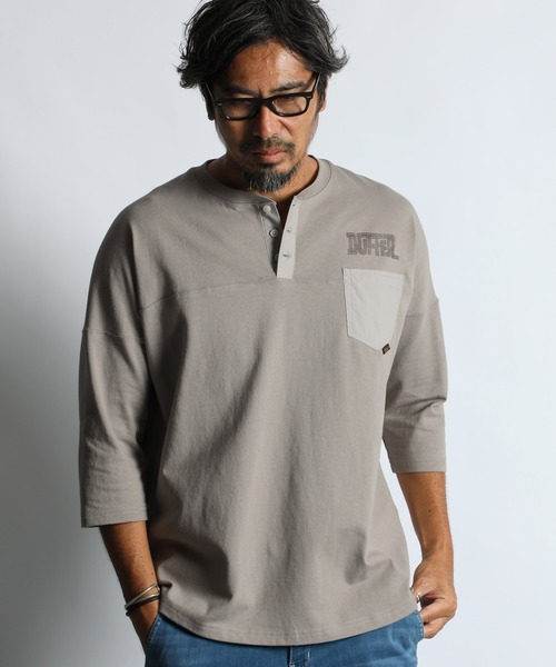 3QUARTER ARCHIVE HENLEY TEE：7分袖 ヘンリーネック アーカイブT