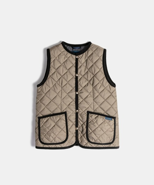 LAVENHAM(ラベンハム)の「Contrast Cornard Gilet Womens / コントラスト コナード ジレ ウィメンズ - C62:Cork(ベスト・レディース・ベージュ系その他/ブラック/ベージュ系その他4・6/8/16/14/12/10)」の9枚目の写真