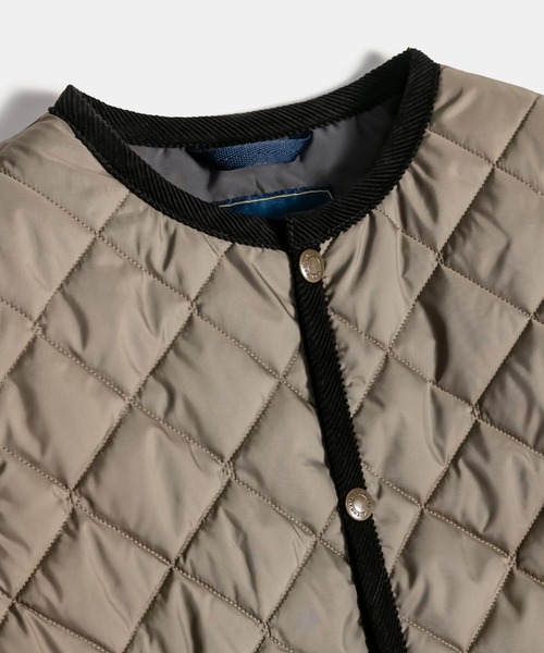 LAVENHAM(ラベンハム)の「Contrast Cornard Gilet Womens / コントラスト コナード ジレ ウィメンズ - C62:Cork(ベスト・レディース・ベージュ系その他/ブラック/ベージュ系その他4・6/8/16/14/12/10)」の11枚目の写真