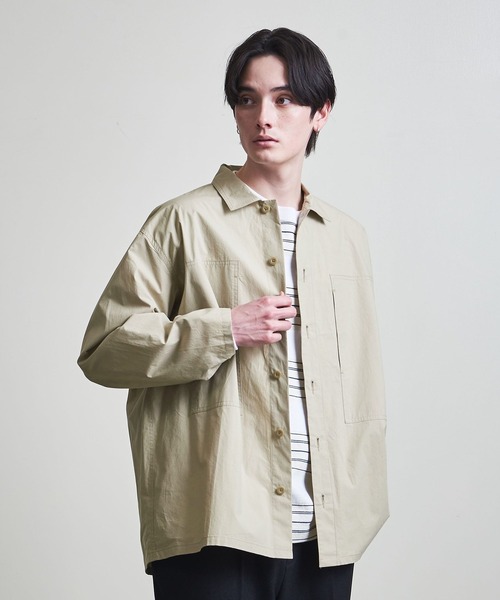 マルチサイズ】タイプライタークロス 2ポケット シャツ（シャツ