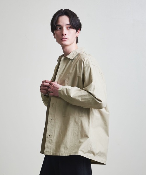 マルチサイズ】タイプライタークロス 2ポケット シャツ（シャツ