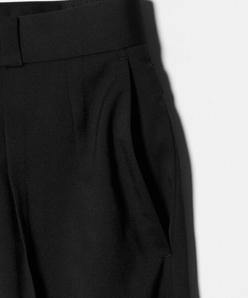 UNITEDARROWS Thingless 2P WIDE パンツ ブラック Thingless（シングレス）の「＜Thingless＞ 2P WIDE PT/パンツ