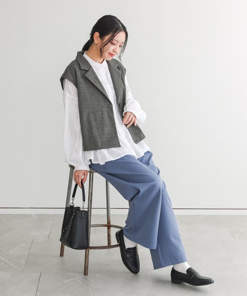 n'OrLABEL（ノアールレーベル）の「【機能素材】『カラースラックスパンツ』（スラックス・レディース・ブラック/チャコール/ネイビー・3L/L～LL/S～Ｍ）」の17枚目の写真