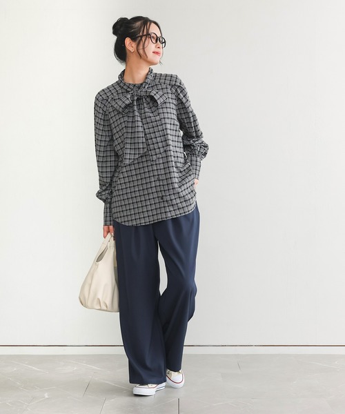 n'OrLABEL（ノアールレーベル）の「【機能素材】『カラースラックスパンツ』（スラックス・レディース・ブラック/チャコール/ネイビー・3L/L～LL/S～Ｍ）」の19枚目の写真