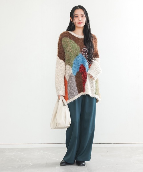 n'OrLABEL（ノアールレーベル）の「【機能素材】『カラースラックスパンツ』（スラックス・レディース・ブラック/チャコール/ネイビー・3L/L～LL/S～Ｍ）」の20枚目の写真